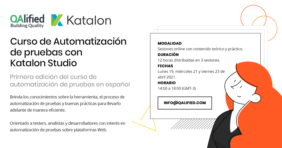 Información curso de automatización con Katalon Studio