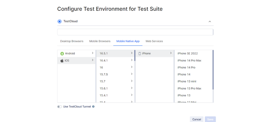 configure test enviroment